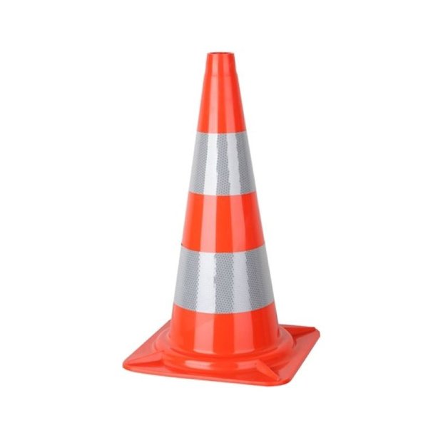FLEXIBLE TRAFFIC ROAD CONE 19"