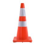FLEXIBLE TRAFFIC ROAD CONE 28"