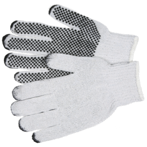 PVC ONE SIDE DOTTED COTTON GLOVES