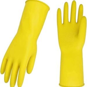 YELLOW LATEX CHEMICAL GLOVE (14")